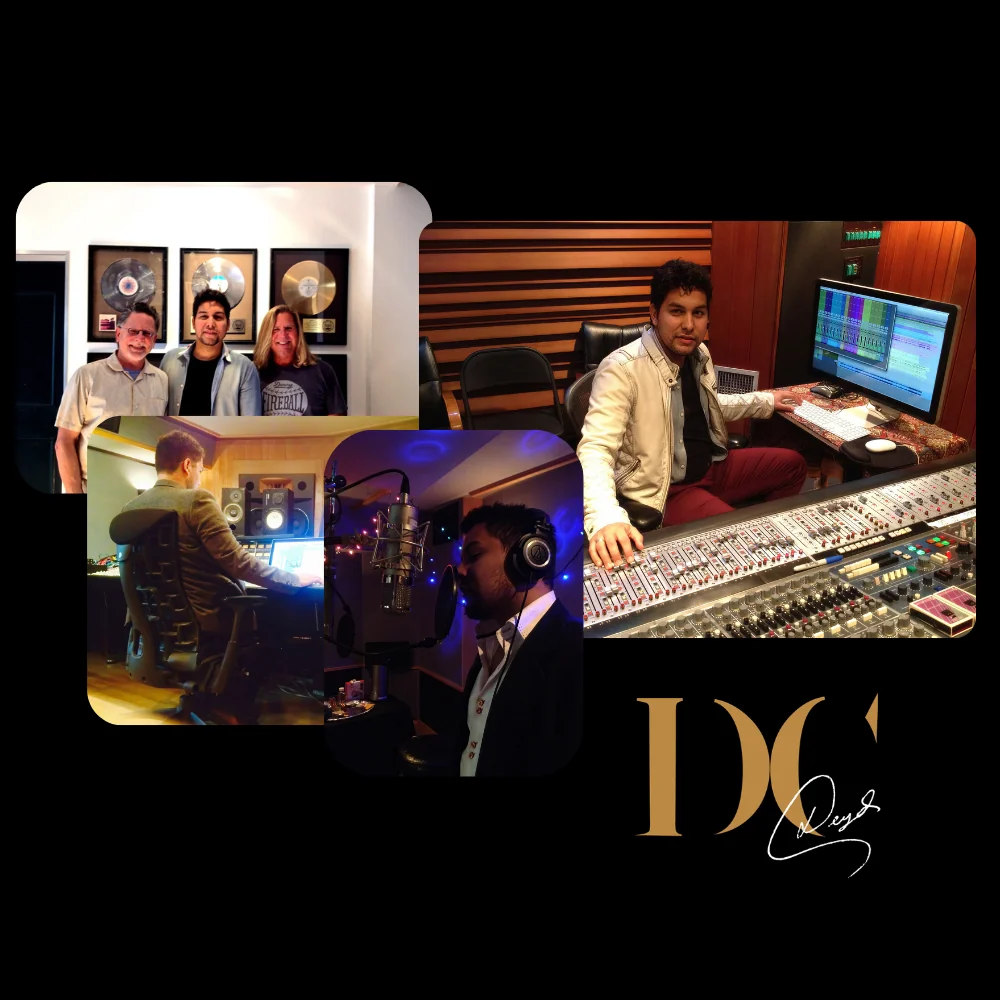 Deyder Cintrón in the studio