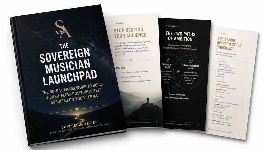 The Sovereign Musician Launchpad — document mockup